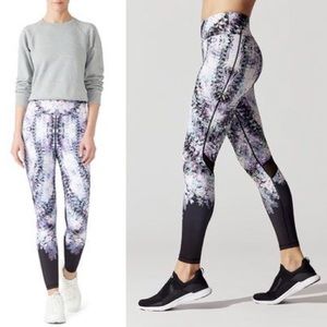 Alala Captain Mesh Future Floral Ankle Tight Leggings Size M